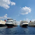 英国 CUNARD キュナード 豪華客船 クイーン・エリザベス 4月の東京発着&2025年横浜発着クルーズ予約受付中! 3/28には東京初寄港、入出港スケジュールもここでチェック