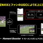 DAZN ダゾーン「Moment Booster」で“スポーツの最高の瞬間”を X 速攻シェア! まずはサッカーJ1リーグ全試合から、今後さまざまなスポーツに展開 OTT史上初の熱狂連動広告という新しいビジネスの一面も