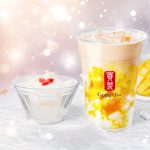 ゴンチャ Gong cha「雪見杏仁 マンゴーミルクティー」 1/6 ～ 季節限定販売☆　冬にしか出会えない贅沢な味わい 雪景色を眺めるような心ほどけるティータイムを☆